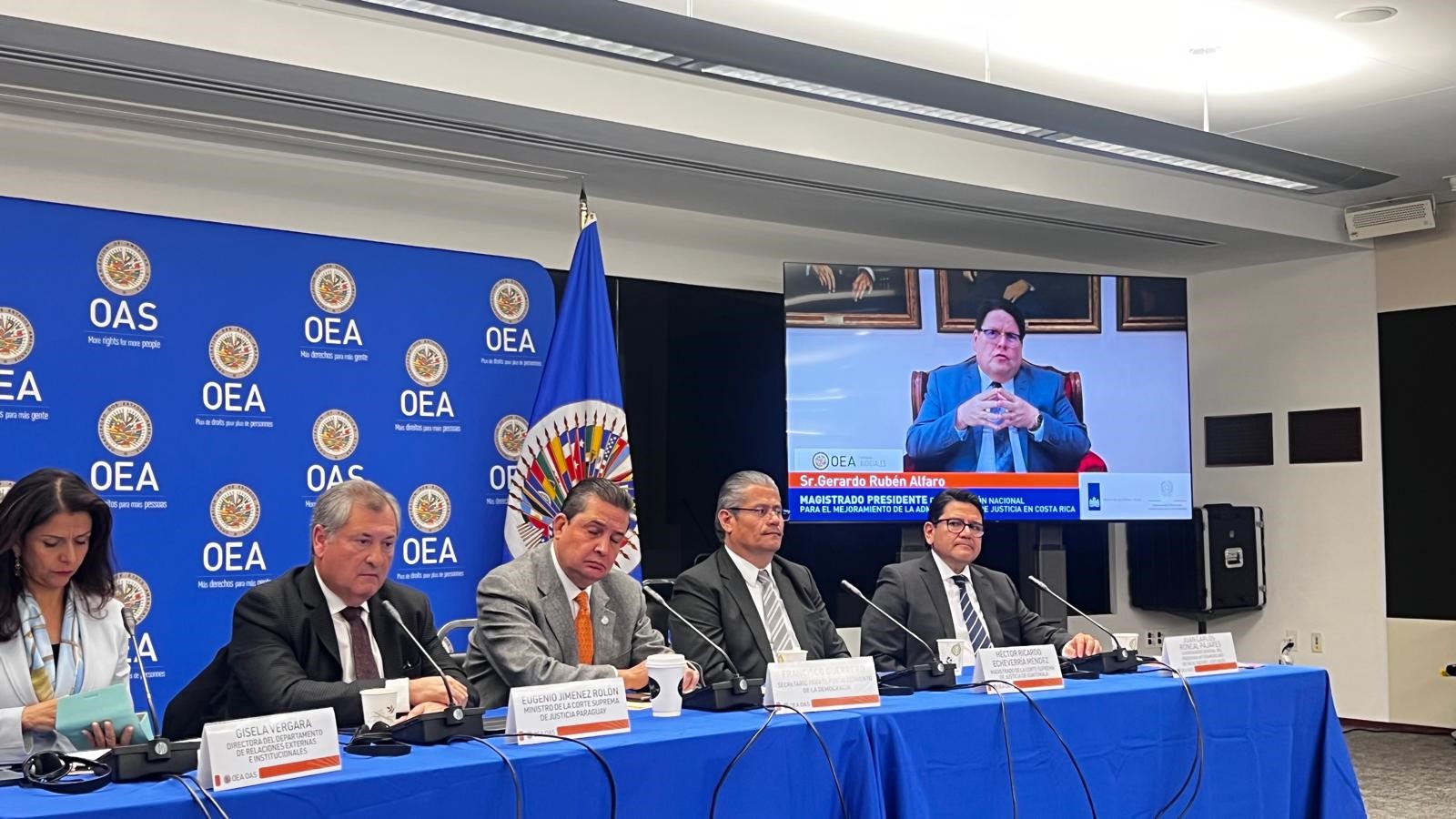 Costa Rica participa en reunión de Estados Miembros de la OEA con cooperantes en apoyo a personas facilitadoras judiciales de la región